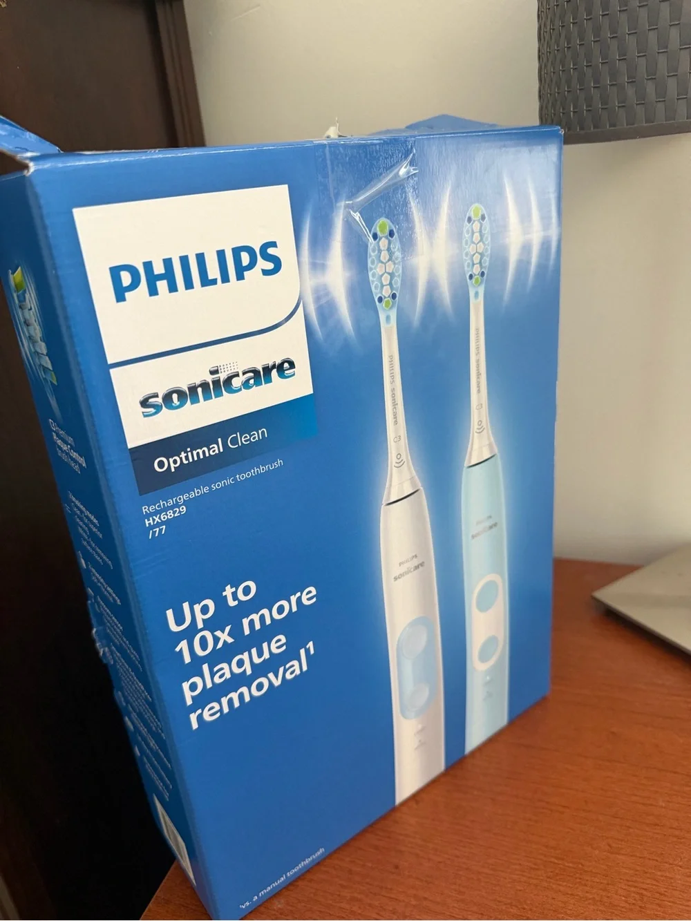 Philips Sonicare Electric Toothbrush White and Blue open box